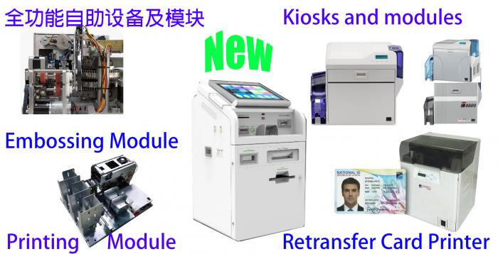 Printer, Embosser module and Kiosk